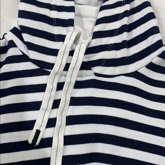 Stateside Navy White Striped Cozy Hoodie - Picture 3 of 3
